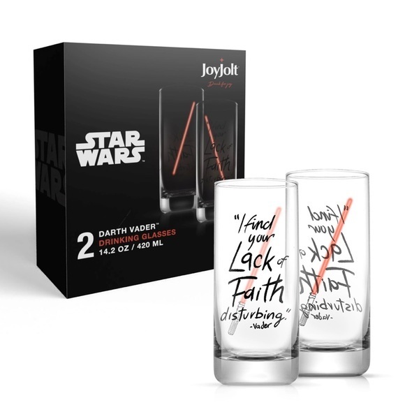 - NWT Star Wars Darth Vader Tall Glasses - Set of 2 - Picture 5 of 9
